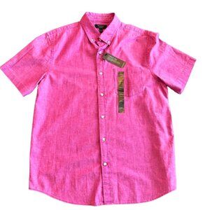 Banana Republic Pink Casual Button Down Shirt Short Sleeve
